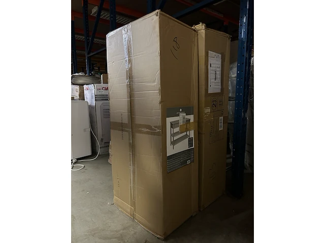 2x consoletafel met 2 laden en 2 legplanken atmosphera - afbeelding 1 van  4