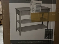 2x consoletafel met 2 laden en 2 legplanken atmosphera - afbeelding 2 van  4