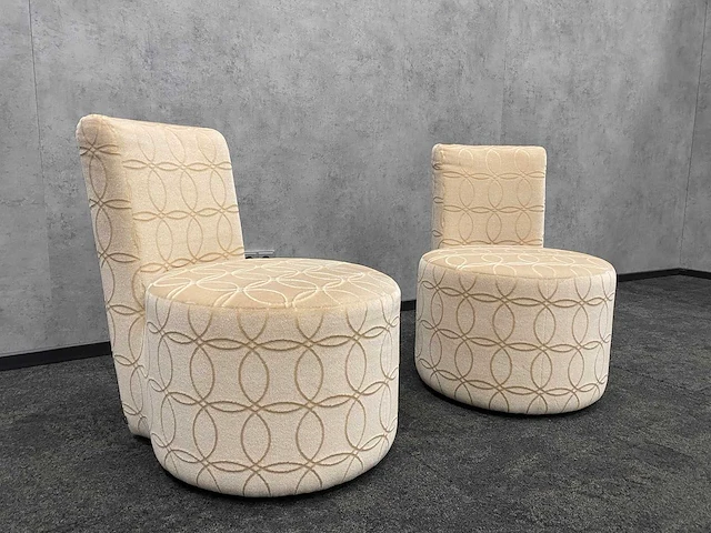 2x cor - design fauteuil - luxe stoffering - afbeelding 9 van  11