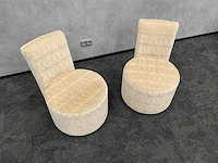 2x cor - design fauteuil - luxe stoffering - afbeelding 6 van  11