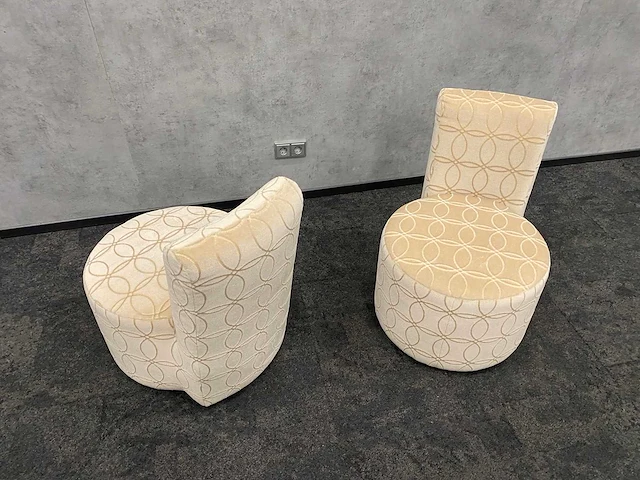 2x cor - design fauteuil - luxe stoffering - afbeelding 9 van  11