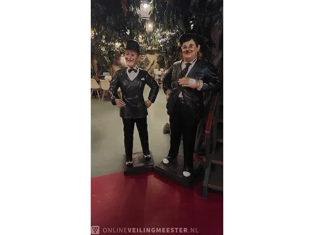 2x decoratiebeeld laurel & hardy - afbeelding 1 van  7
