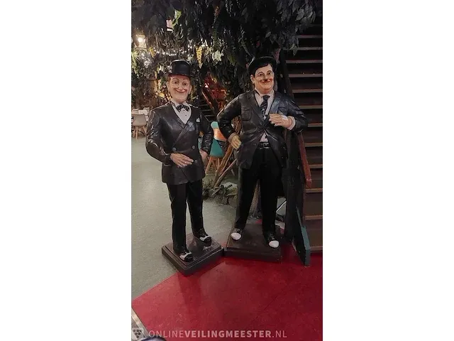 2x decoratiebeeld laurel & hardy - afbeelding 2 van  7