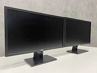 2x dell e2417h - 24" monitor op voet - dp, vga - afbeelding 1 van  11