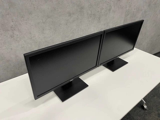 2x dell e2417h - 24" monitor op voet - dp, vga - afbeelding 6 van  11