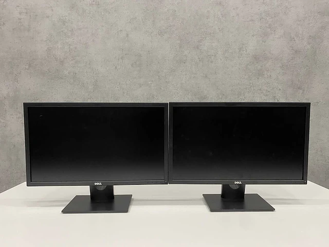 2x dell e2417h - 24" monitor op voet - dp, vga - afbeelding 4 van  11