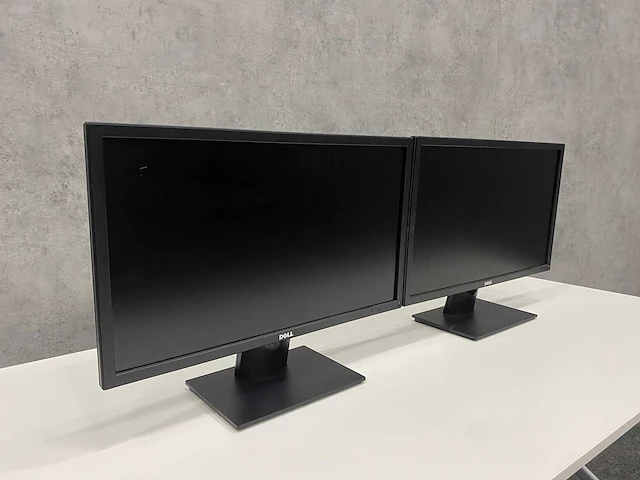 2x dell e2417h - 24" monitor op voet - dp, vga - afbeelding 5 van  11