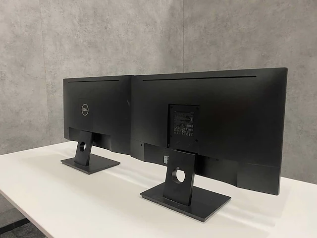 2x dell e2417h - 24" monitor op voet - dp, vga - afbeelding 8 van  11