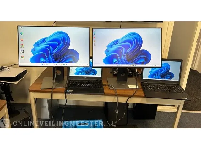 2x dell ultrasharp u2717d - 27 inch monitor - 2k resolutie dell, ultrasharp u2717d, grijs / chroom - afbeelding 1 van  5