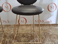 2x design barstoel baxter, gemma, design draga & aurel, bruin leder - afbeelding 4 van  10