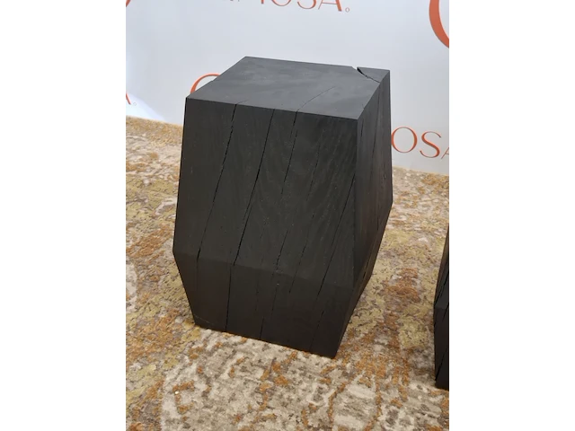 2x design kruk noorstad , chukka stool block oak - afbeelding 3 van  10