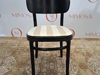 2x design stoel mazo, mzo chair black 10130, zwart, beige beklede zitting - afbeelding 2 van  14