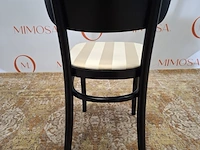 2x design stoel mazo, mzo chair black 10130, zwart, beige beklede zitting - afbeelding 4 van  14