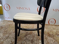 2x design stoel mazo, mzo chair black 10130, zwart, beige beklede zitting - afbeelding 12 van  14