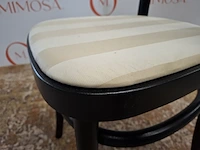 2x design stoel mazo, mzo chair black 10130, zwart, beige beklede zitting - afbeelding 13 van  14