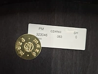 2x design stoel mazo, mzo chair black 10130, zwart, beige beklede zitting - afbeelding 14 van  14