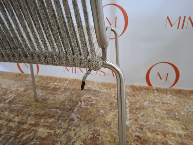 2x design stoel thorup, noel chair d301, grey wool - afbeelding 3 van  11