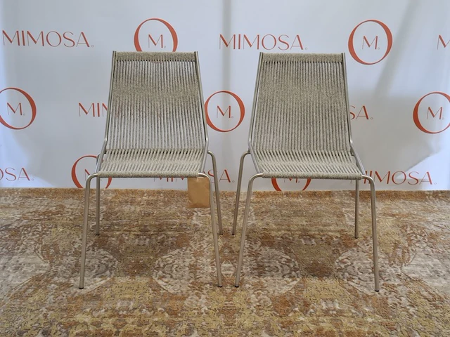 2x design stoel thorup, noel chair d301, grey wool - afbeelding 1 van  11