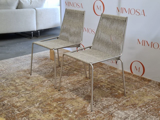 2x design stoel thorup, noel chair d301, grey wool - afbeelding 5 van  11