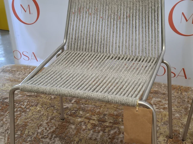 2x design stoel thorup, noel chair d301, grey wool - afbeelding 7 van  11