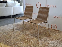 2x design stoel thorup, noel chair d303, brown wool - afbeelding 4 van  10