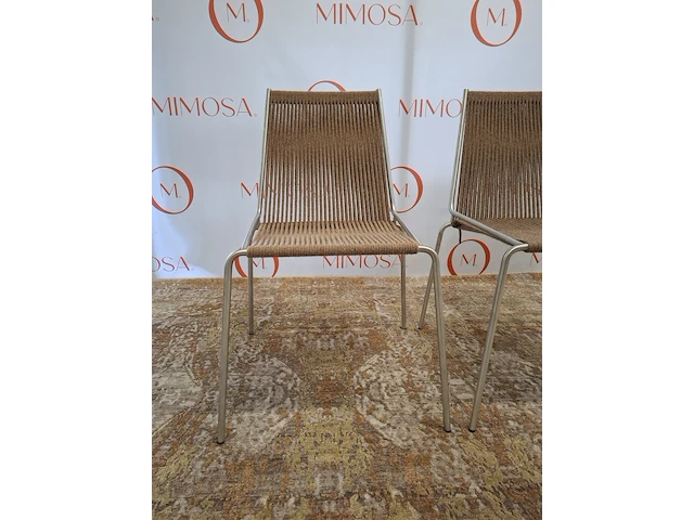 2x design stoel thorup, noel chair d303, brown wool - afbeelding 5 van  10