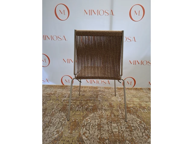 2x design stoel thorup, noel chair d303, brown wool - afbeelding 10 van  10