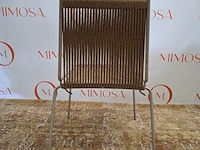 2x design stoel thorup, noel chair d303, brown wool - afbeelding 10 van  10