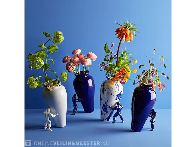 2x design vaas jasmin djerzic, my superhero, blauw/ delfs blauw - afbeelding 2 van  3