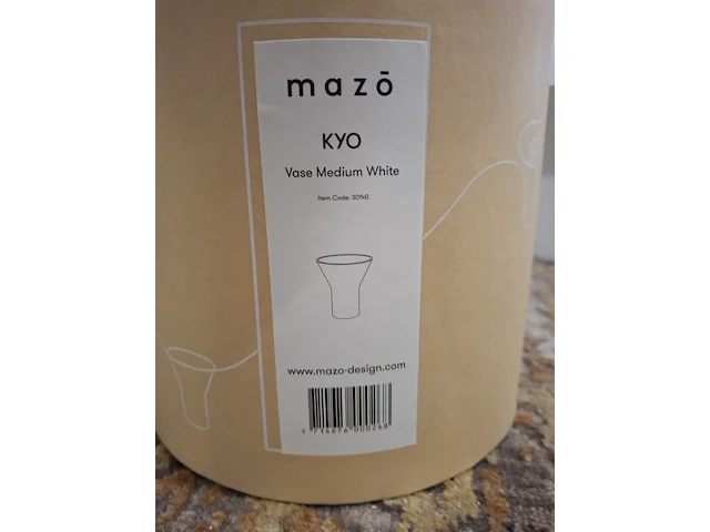 2x design vaas mazo, kyo vase medium, white - afbeelding 5 van  7