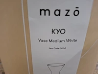 2x design vaas mazo, kyo vase medium, white - afbeelding 6 van  7