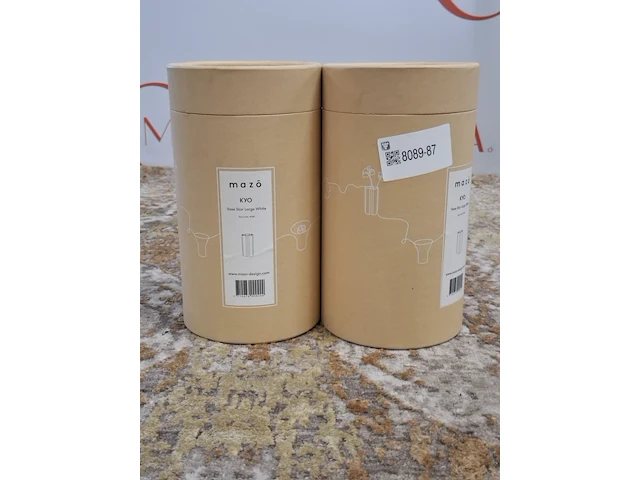 2x design vaas, mazo, kyo vase star large, white - afbeelding 5 van  7