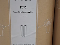 2x design vaas, mazo, kyo vase star large, white - afbeelding 6 van  7