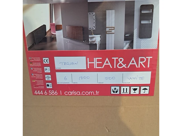 2x designradiator, carissa, trojan, matwit - afbeelding 5 van  5
