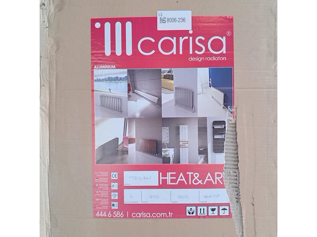 2x designradiator, carissa, trojan, matwit - afbeelding 3 van  4