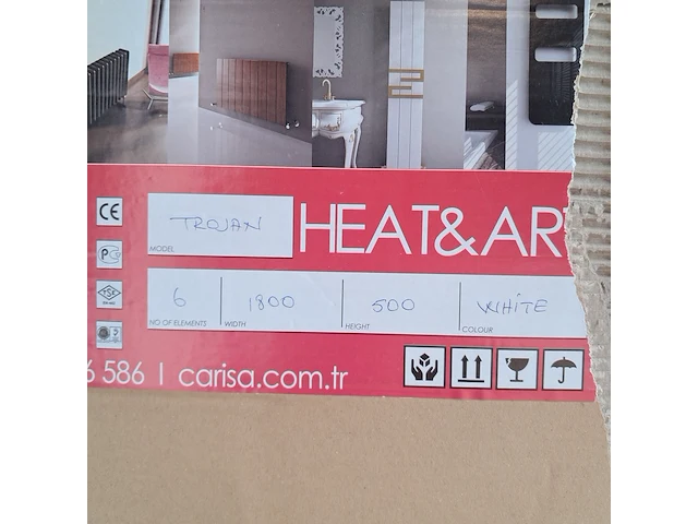 2x designradiator, carissa, trojan, matwit - afbeelding 4 van  4