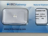 2x diamant - totaal samen 0.45ct ( hrd gecertificeerd ) - afbeelding 3 van  5