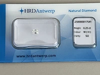 2x diamant - totaal samen 0.45ct ( hrd gecertificeerd ) - afbeelding 4 van  5