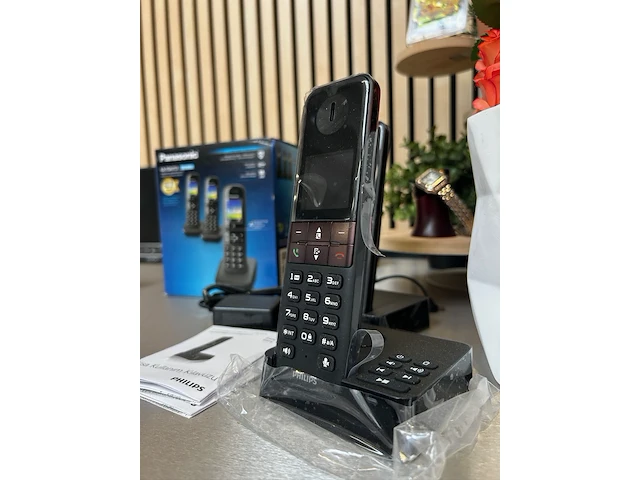 2x digitale draadloze telefoon panasonic, philips - afbeelding 5 van  5