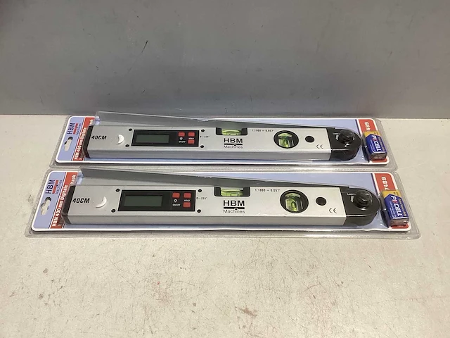 (2x) digitale hoekwaterpas + zwaaihaak - afbeelding 1 van  1