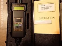 2x digitale tachometer contact + photo lutron, dt-2236, donkergrijs / antraciet - afbeelding 1 van  4