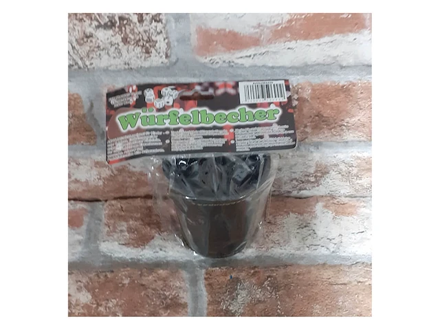 2x dobbel beker incl. 6 dobbels - afbeelding 1 van  3