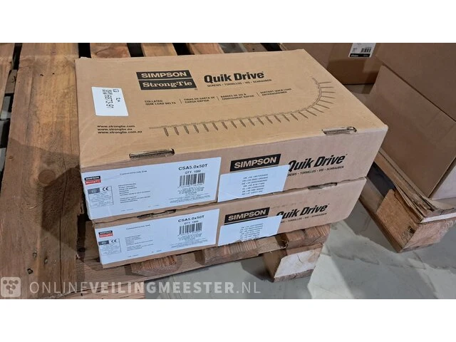 2x doos a 1000 stuks bandschroeven simpson strong-tie, quik drive csa5.0x50t - afbeelding 1 van  4