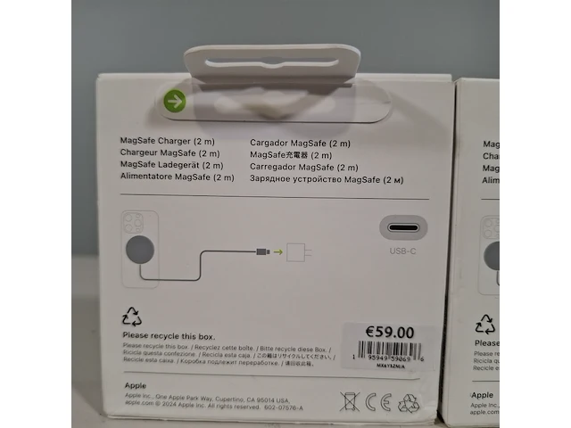 2x draadloze oplader, apple, magsafe charger - afbeelding 3 van  3
