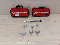 2x draaisteekmoment sleutel set rothenberger, 175001 - afbeelding 1 van  7