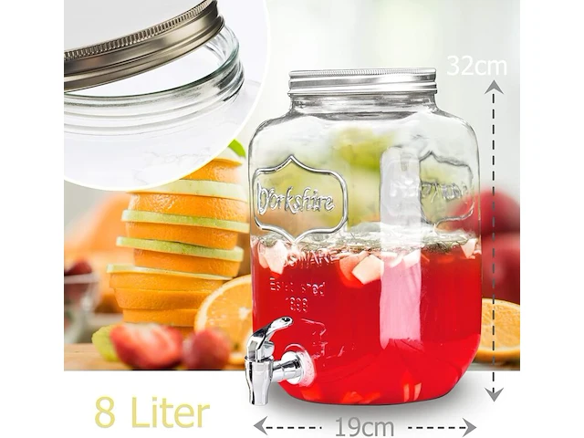 2x drankdispenser met tapkraan max. 8 liter zoomyo - afbeelding 2 van  3