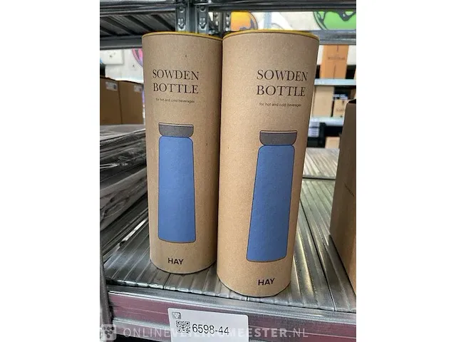 2x drinkfles hay, sowden bottle, blauw - afbeelding 1 van  1