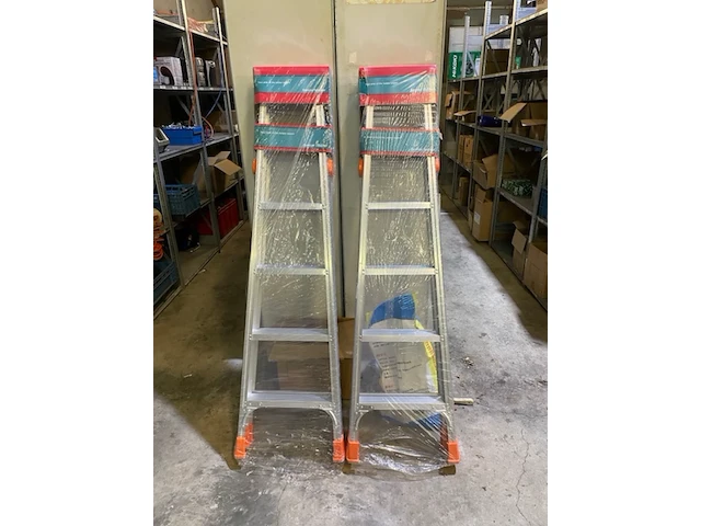 2x dubbele trap, jr-ladders, 6x6 - afbeelding 3 van  4