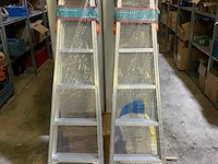 2x dubbele trap, jr-ladders, 6x6 - afbeelding 3 van  4