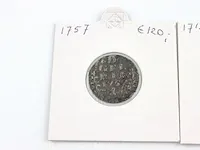 2x duiten nederland 1715, 1757 - afbeelding 2 van  6